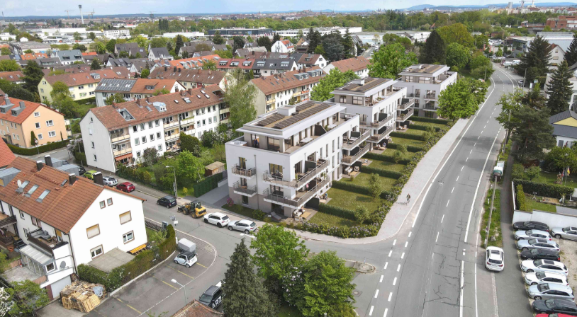 Luftaufnahme der Wohnanlage