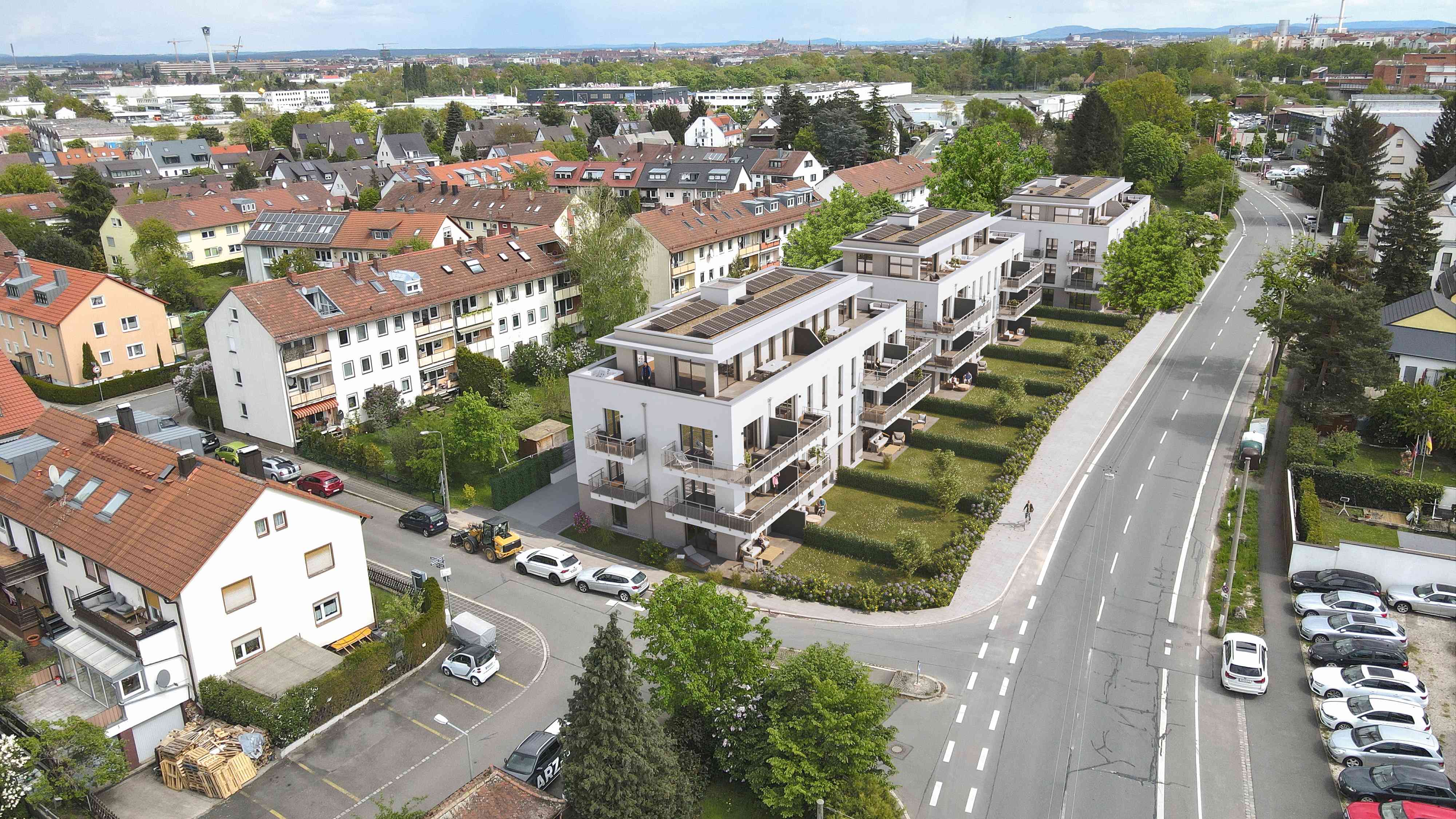 Stadtquartier Tiefes Feld - Luftaufnahme